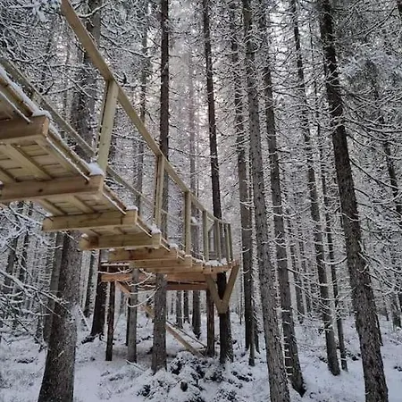 Treetop Ekne - Hytte I Skogen Med Hengebru Campsite *