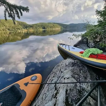 Treetop Ekne - Hytte I Skogen Med Hengebru Levanger