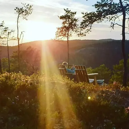 Treetop Ekne - Hytte I Skogen Med Hengebru Kemping