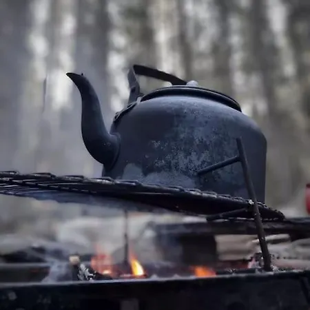 Treetop Ekne - Hytte I Skogen Med Hengebru Kemping *